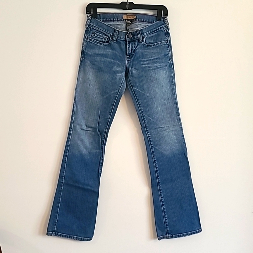 Abercrombie & Fitch Stretch Flare Low Jeans Size 0R Bellbottom, Boot Cut, Flares